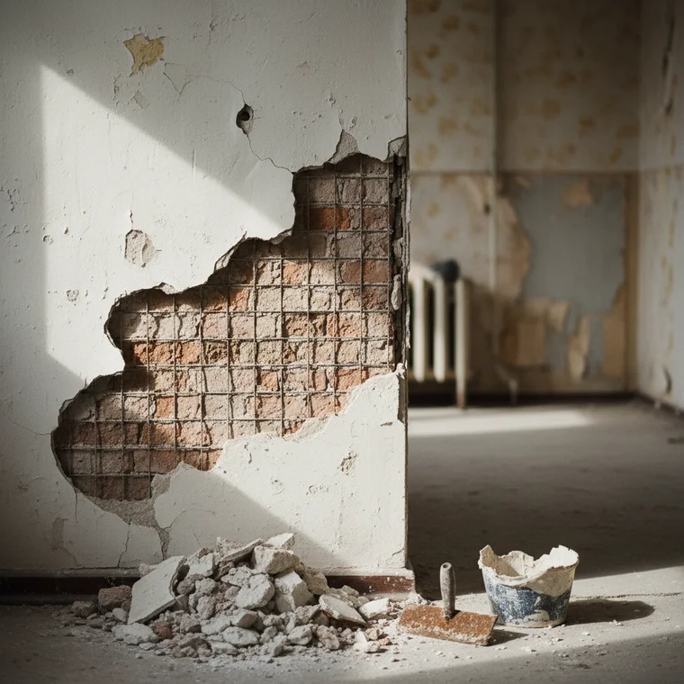 Dlaczego tynk gipsowy odpada od ściany w bloku