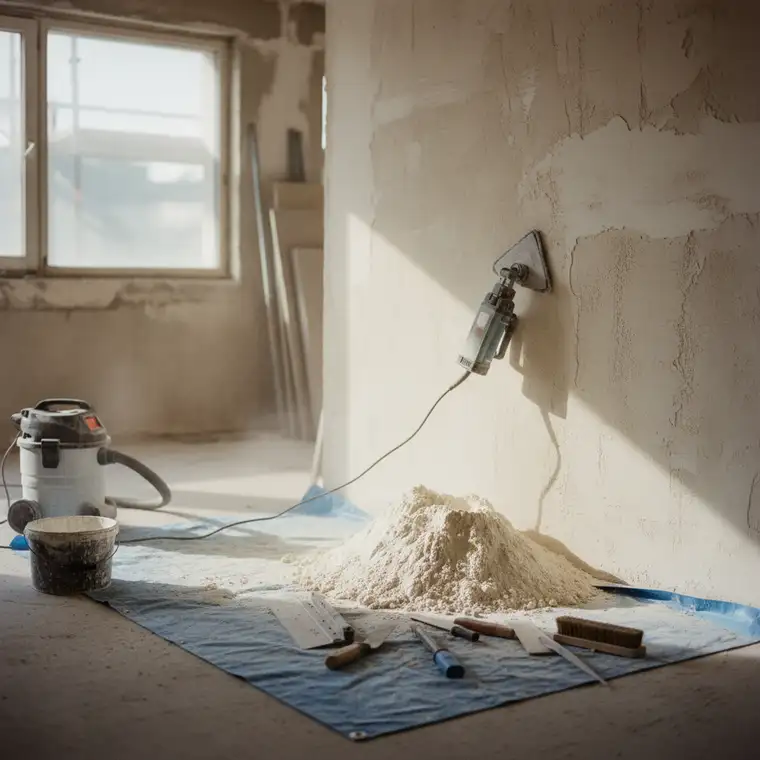 Jak skutecznie usunąć krzywy tynk gipsowy bez kucia całej ściany