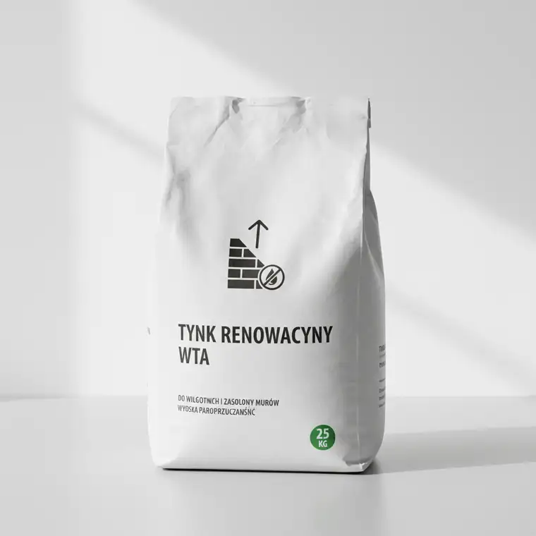 Ceglana ściana w wilgotnej piwnicy podczas wyrównywania tynkiem renowacyjnym – jaką zaprawę wybrać do ścian z cegły w piwnicy wilgotnej