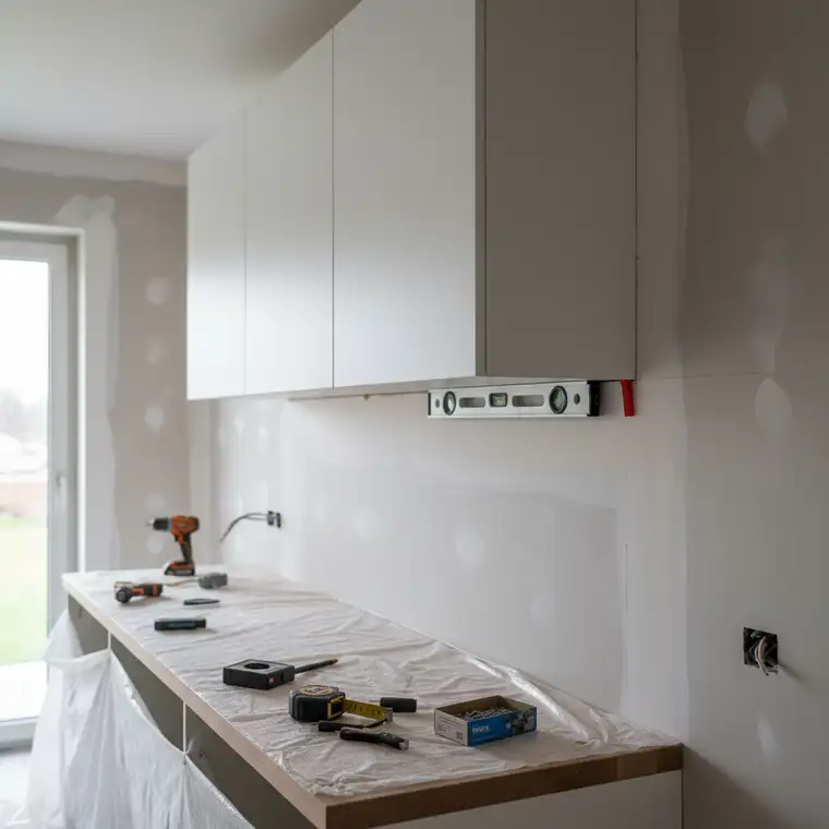 Prostowanie ścian w kuchni przy odchyleniu 1 cm – warto czy nie?