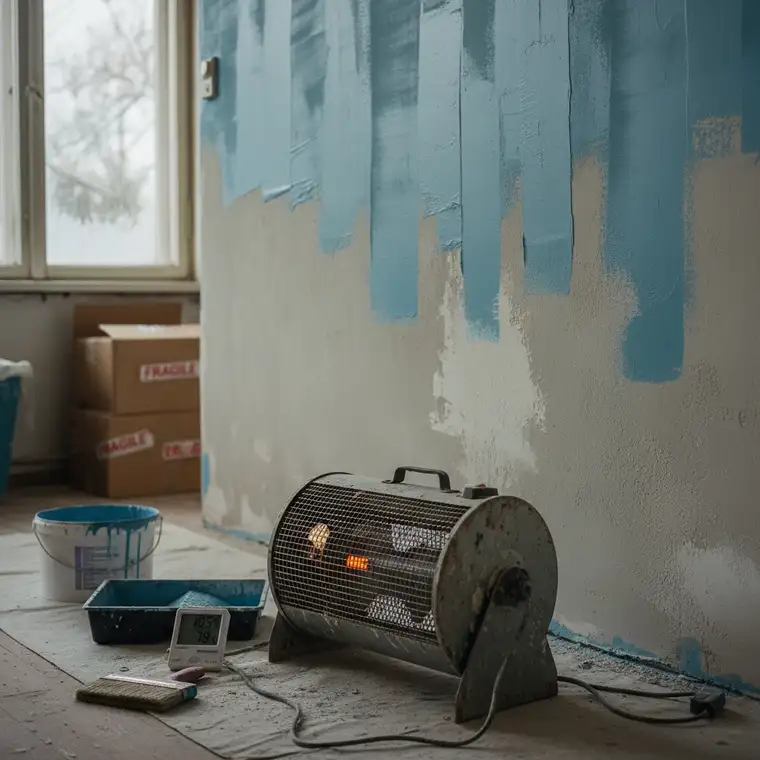 Kiedy malować ścianę po wyrównaniu gładzi w zimnym mieszkaniu