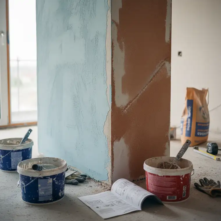 Dwa różne grunty przed tynkiem gipsowym – jak uniknąć problemów?