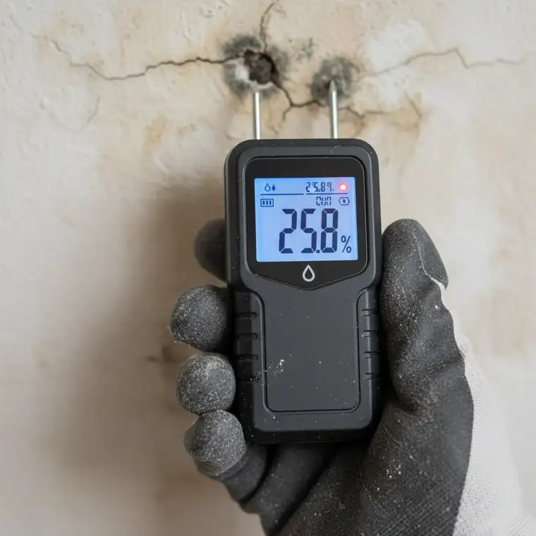 Wilgotne ściany garażu tynkowane gipsem w niskiej temperaturze – ryzyko odpadania tynku i rozwoju pleśni w nieogrzewanym pomieszczeniu listopadową porą