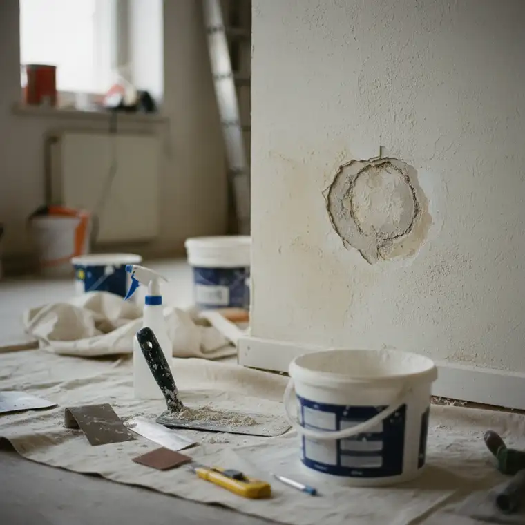 Jak samodzielnie naprawić punktowo odspojony tynk gipsowy