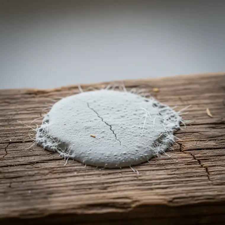 Drewniany strop w starym mieszkaniu przygotowany pod wylewkę samopoziomującą, z widocznymi nierównościami podłogi i etapem oceny podłoża